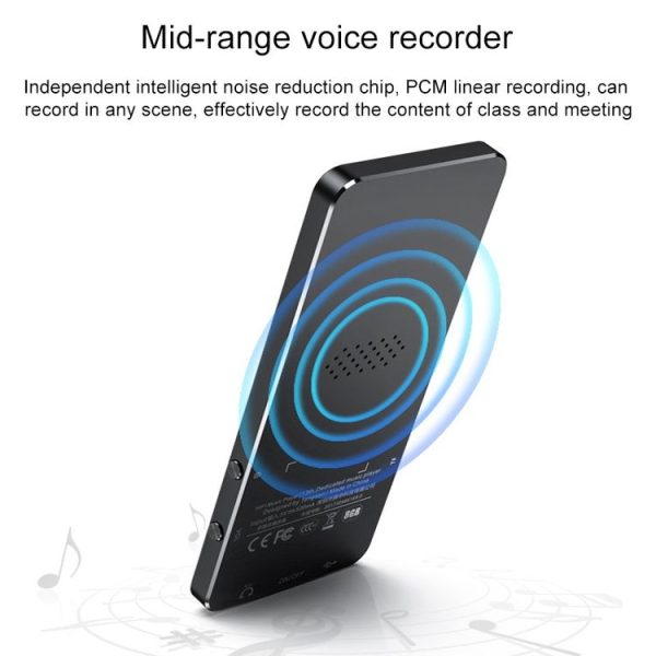 X2 16GB 1.8 inch Touch Screen Metal Bluetooth MP3 MP4 Hifi Sound Music Player (Black) - Image 4