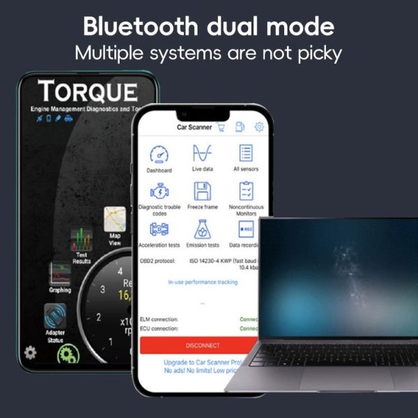New OBD V2.1 mini ELM327 OBD2 Bluetooth Auto Scanner OBDII 2 Car ELM 327 Tester Diagnostic Tool for Android Windows Symbian - Image 6