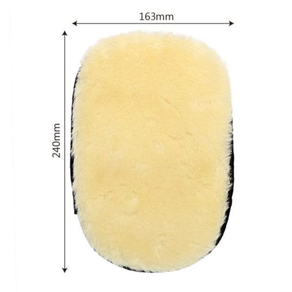 Car Styling Wool Soft Car Washing Gloves Cleaning Brush Motorcycle Washer Care Products (Black) - Image 3