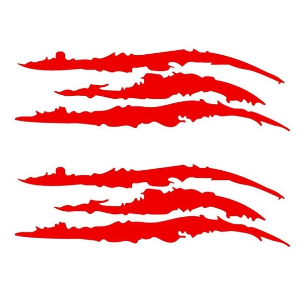 2 PCS Reflective Car Sticker Monster Scratch Stripe Claw Marks Car Auto Headlight Decoration Vinyl Decal Car Stickers, Size: 40X12cm - Image 2