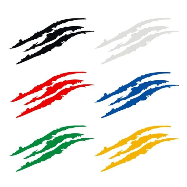 2 PCS Reflective Car Sticker Monster Scratch Stripe Claw Marks Car Auto Headlight Decoration Vinyl Decal Car Stickers, Size: 40X12cm - Image 4