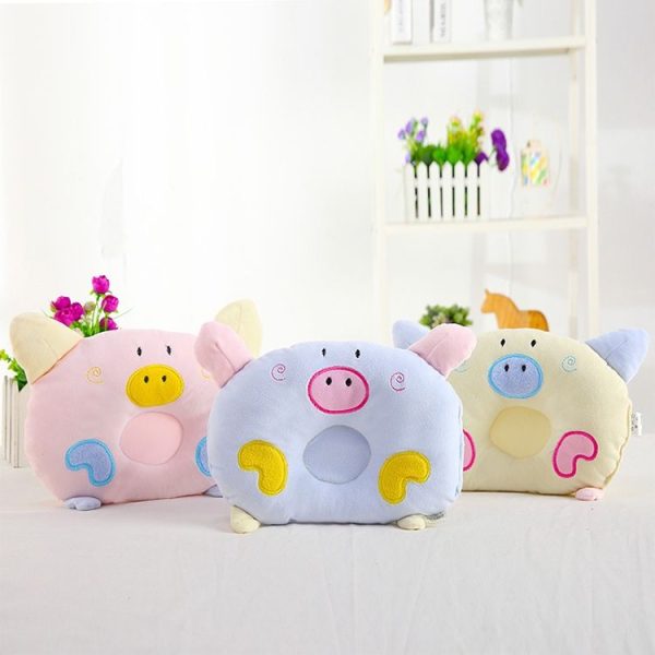 Diamond Velvet Cartoon Pig Shaping Pillow (Yellow) - Image 2