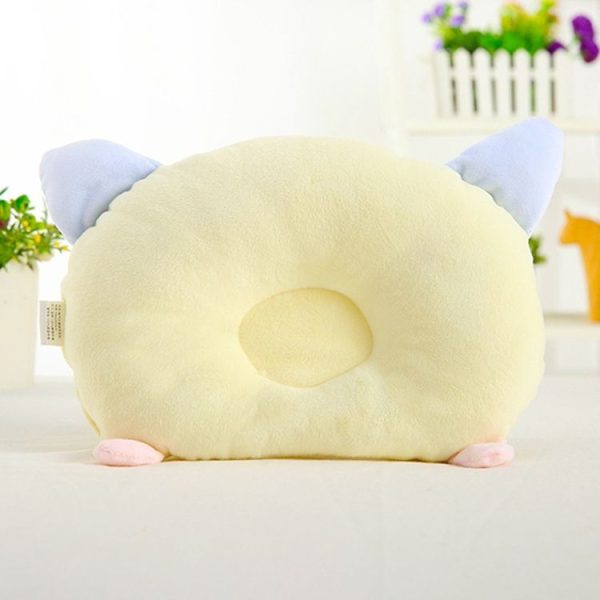 Diamond Velvet Cartoon Pig Shaping Pillow (Yellow) - Image 3