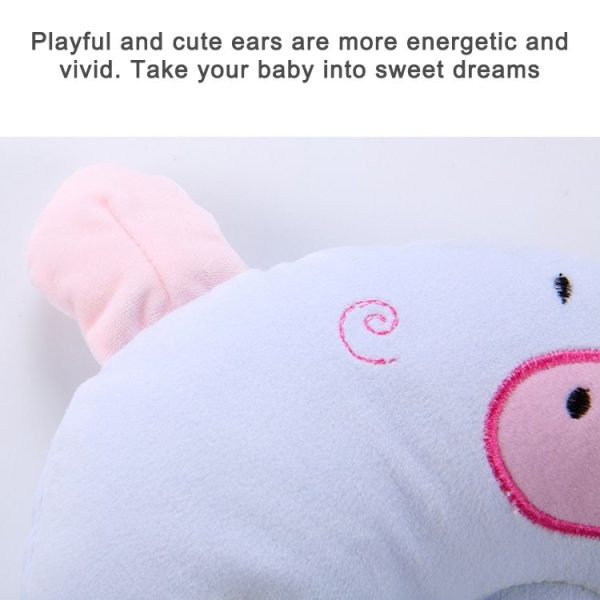 Diamond Velvet Cartoon Pig Shaping Pillow (Yellow) - Image 4