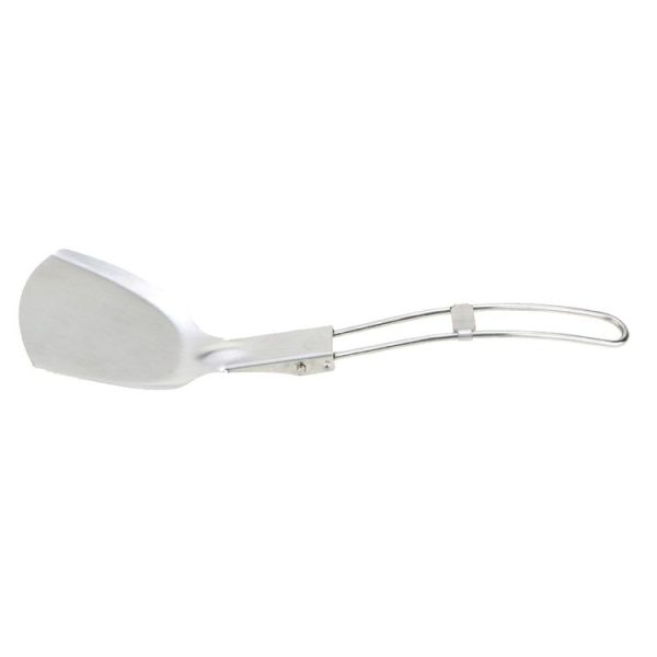 Outdoor Stainless Steel Cooking Shovels Picnic Cookware Folding Spatula Cookware Parts Hiking Camping Tableware - Image 3