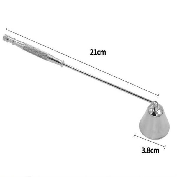 Bright Chrome Silver Candle Mask Candle Extinguisher Aroma Candle Candle Accessories - Image 3