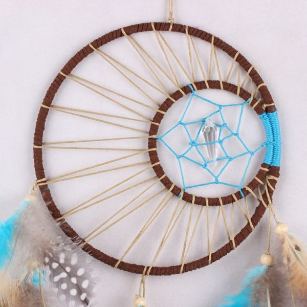 Creative Dream Catcher Handmade Feathers Dream Wall Home Crafts - Image 4