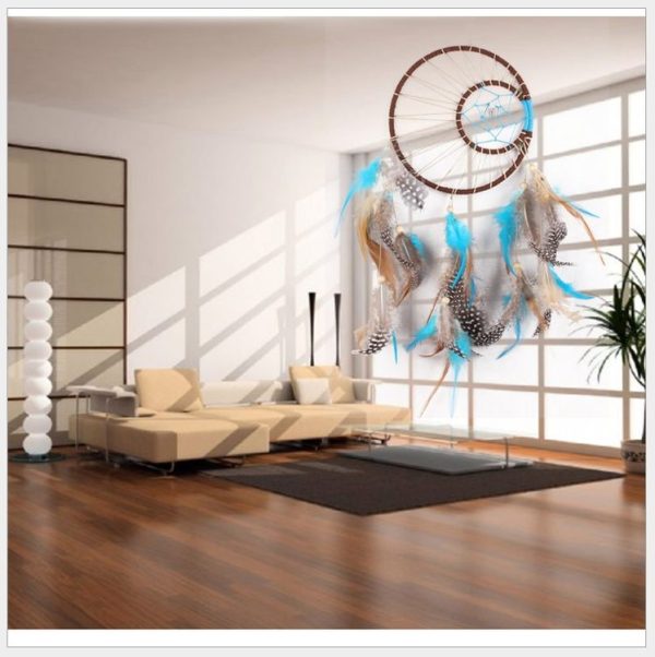Creative Dream Catcher Handmade Feathers Dream Wall Home Crafts - Image 9