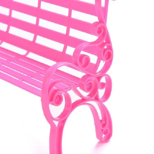 3 PCS Miniature Toy House Furniture Accessories Outdoor Chair Park Bench - Image 5