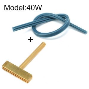 All Copper Liquid Crystal Cable Welding Tool T-shaped Soldering Iron Head, Model: 40W