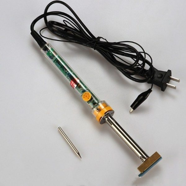 All Copper Liquid Crystal Cable Welding Tool T-shaped Soldering Iron Head, Model: 60W - Image 7