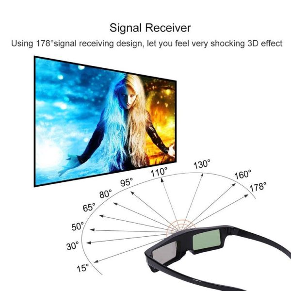 3D DLP-Link active glasses eyewear for BenQ Z4 / H1 / G1 / P1 LG, NUTS, Acer, Optoma DLP-LINK projectors - Image 5