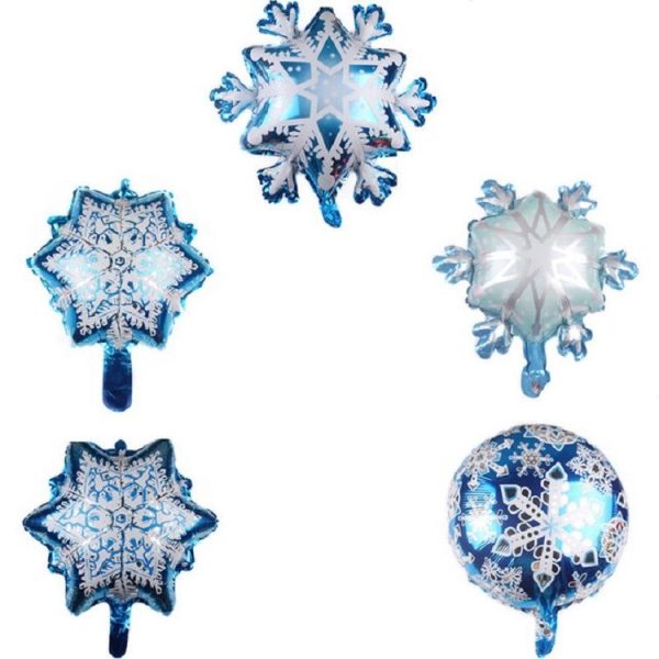 5 PCS Snowflake Shaped Holiday Decoration Aluminum Film Balloon, Size: 73x73cm Large Snowflake - Image 3