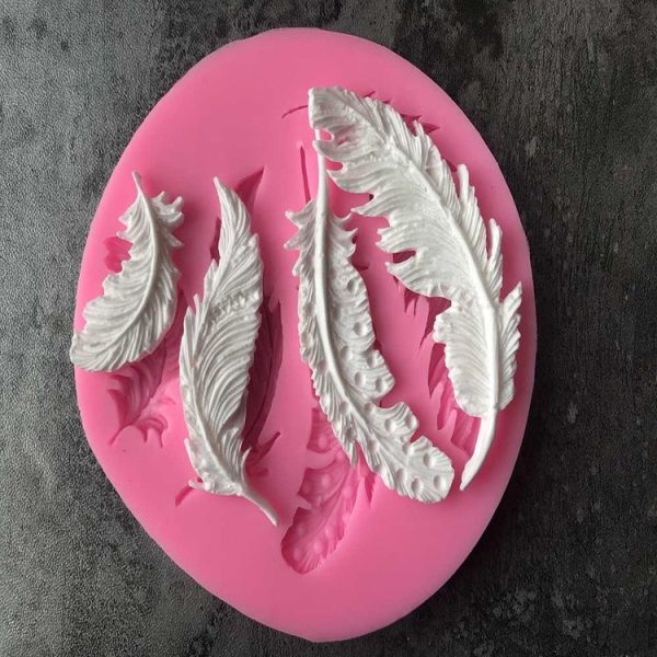 Feather Sugar Silicone Mold Fondant Mold Cake Decorating Tools - Image 2