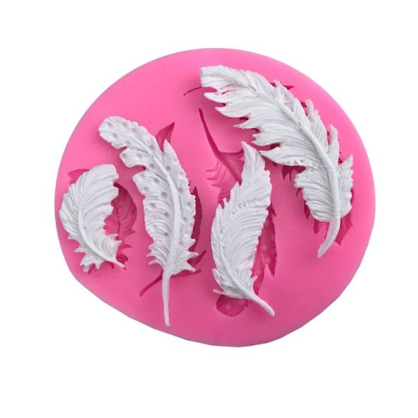 Feather Sugar Silicone Mold Fondant Mold Cake Decorating Tools - Image 3