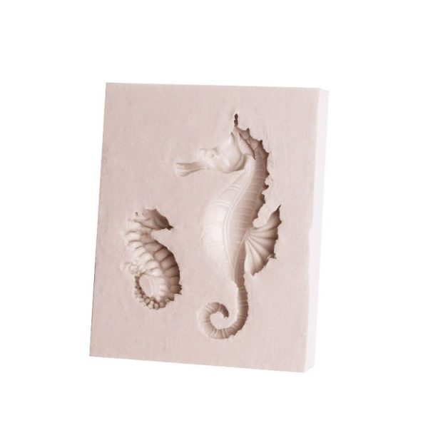 2 PCS Hippocampus DIY Modeling Mold Fondant Silicone Cake Chocolate Mold Baking Tool (Pink) - Image 4