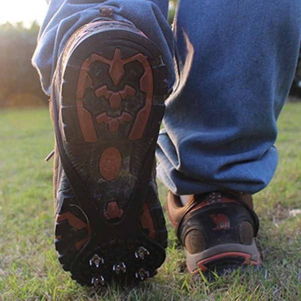 1 Pair Gourd Shape Rubber 5 Teeth Ice Claw Outdoor Non-slip Shoes Covers for Ice Snow Ground - Image 4