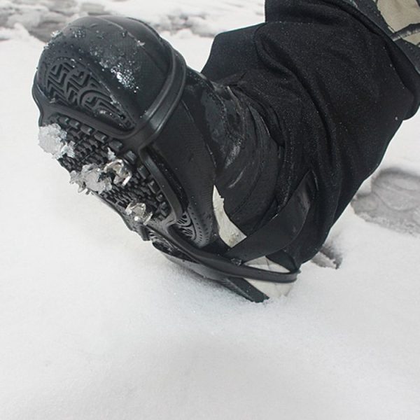 1 Pair Gourd Shape Rubber 5 Teeth Ice Claw Outdoor Non-slip Shoes Covers for Ice Snow Ground - Image 5