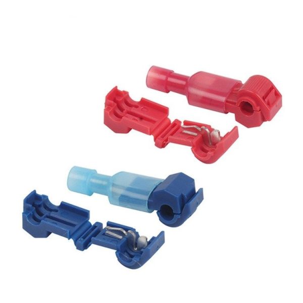 10 PCS T-type Quick-break Wire-free Fast Wire Terminal Clam (Red) - Image 3