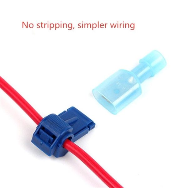 10 PCS T-type Quick-break Wire-free Fast Wire Terminal Clam (Red) - Image 7