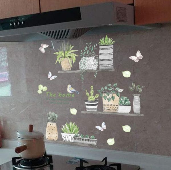 3D Garden Plant Flower Butterfly Wall Stickers Nursery Living Room Bedroom Home Decor - Image 5