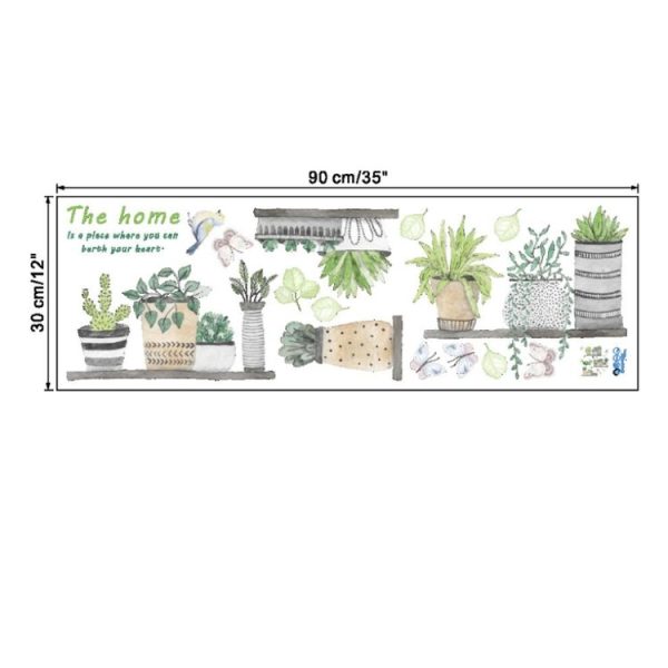 3D Garden Plant Flower Butterfly Wall Stickers Nursery Living Room Bedroom Home Decor - Image 6