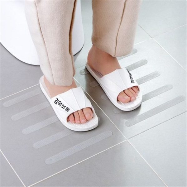 5 in 1 Stairs And Steps Non-slip Tape Bathroom Shower Room Anti-slip strip Bathtub Transparent Anti-slip Stickers, Size: 2x20CM - Image 3
