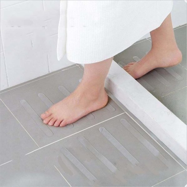 5 in 1 Stairs And Steps Non-slip Tape Bathroom Shower Room Anti-slip strip Bathtub Transparent Anti-slip Stickers, Size: 2x20CM - Image 5