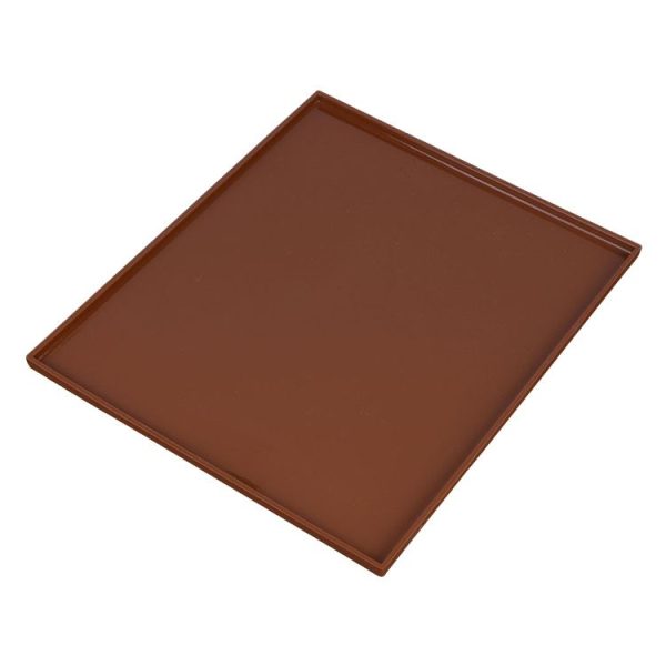 2 PCS Non-stick Cake Pad Swiss Roll Pad Baking Tools For Cakes Silicone Mat (Brown) - Image 2
