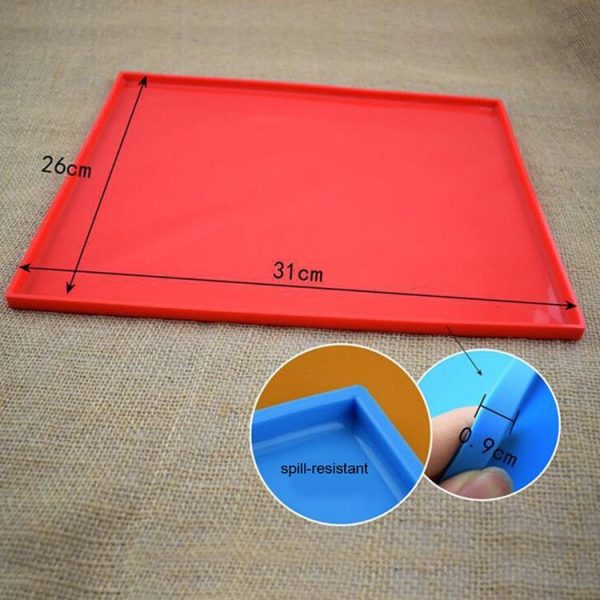 2 PCS Non-stick Cake Pad Swiss Roll Pad Baking Tools For Cakes Silicone Mat (Brown) - Image 4