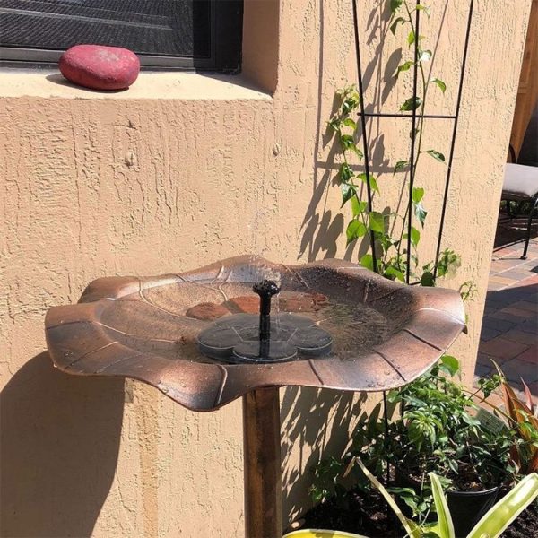 Outdoor Spraying of Solar Energy Miniature Fountain Brushless Water Pump Dprinkler Garden Decoration (Black) - Image 4