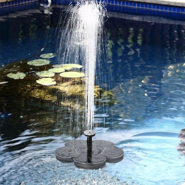 Outdoor Spraying of Solar Energy Miniature Fountain Brushless Water Pump Dprinkler Garden Decoration (Black) - Image 6