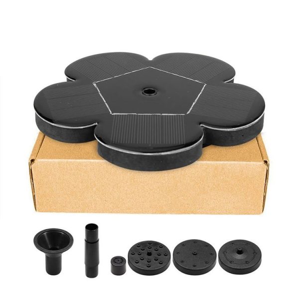 Outdoor Spraying of Solar Energy Miniature Fountain Brushless Water Pump Dprinkler Garden Decoration (Black) - Image 7