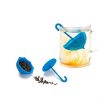2 PCS Silicone Umbrella Recycling Tea Filter Drinking Utensils Tool (Blue and Blue Handle) - Image 3