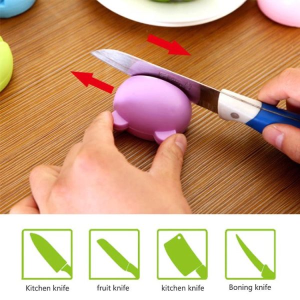 2 PCS Multifunction Cartoon Design Knife Sharpener (Blue) - Image 4