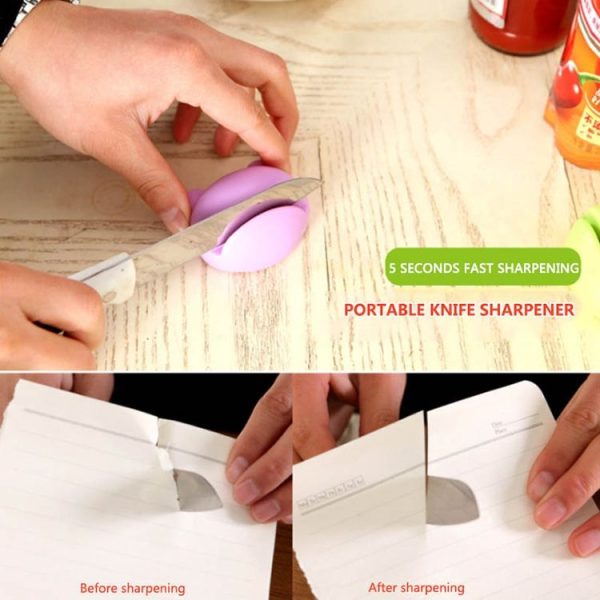 2 PCS Multifunction Cartoon Design Knife Sharpener (Blue) - Image 5