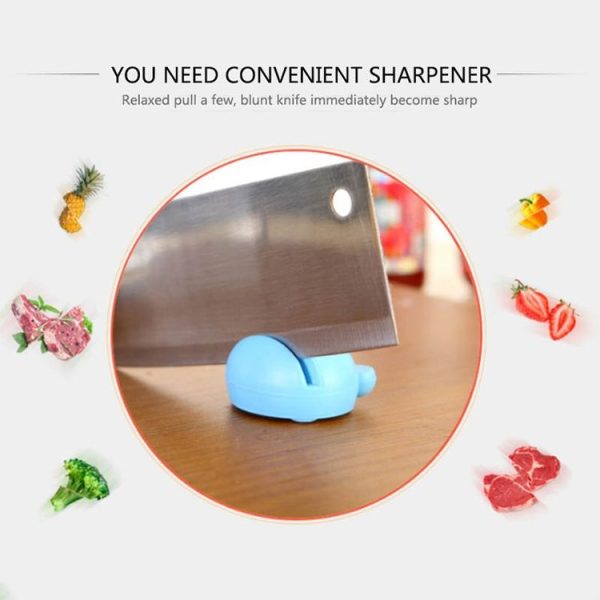 2 PCS Multifunction Cartoon Design Knife Sharpener (Blue) - Image 7