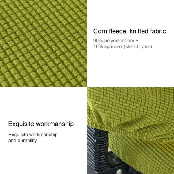 Universal Stretch Office Chair Cover, Size: Back Cover + Cushion Cover (Deep Blue) - Image 3