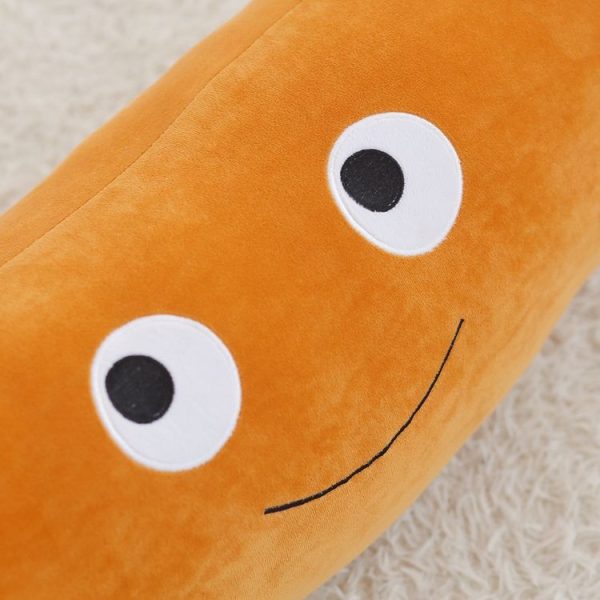 Orange Sausage Plush Toys Mini Stuffed Food Plush Dolls Pillow Creative Gifts for Children Home Decor, Size: 50cm - Image 5