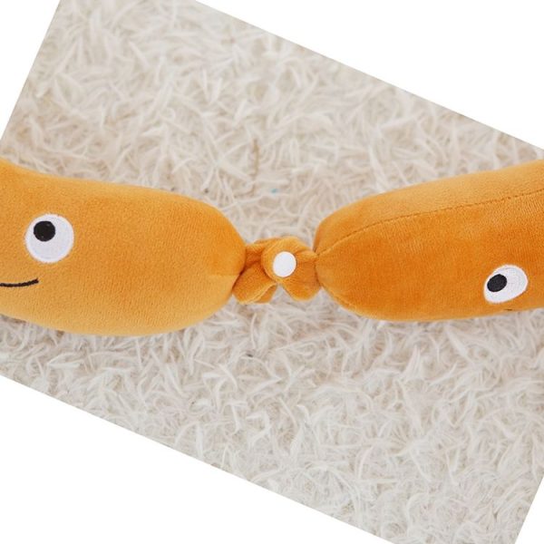 Orange Sausage Plush Toys Mini Stuffed Food Plush Dolls Pillow Creative Gifts for Children Home Decor, Size: 50cm - Image 6