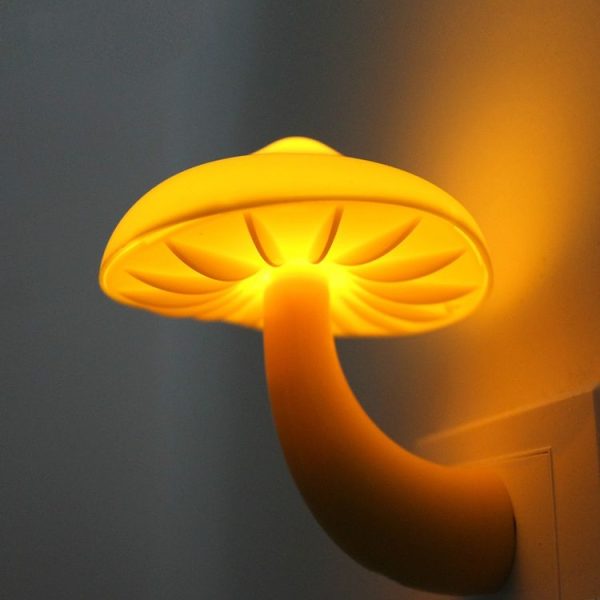 Mini Mushroom Shape LED Energy Saving Lamp Kids Baby Bedroom Mushroom Night light, EU Plug - Image 2