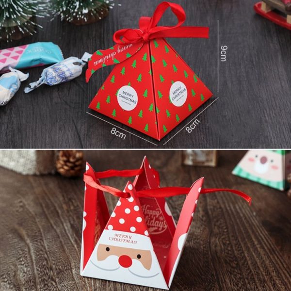 4 PCS Christmas Candy Boxes Small Candy Tray (Green Elk (Without Tag)) - Image 4