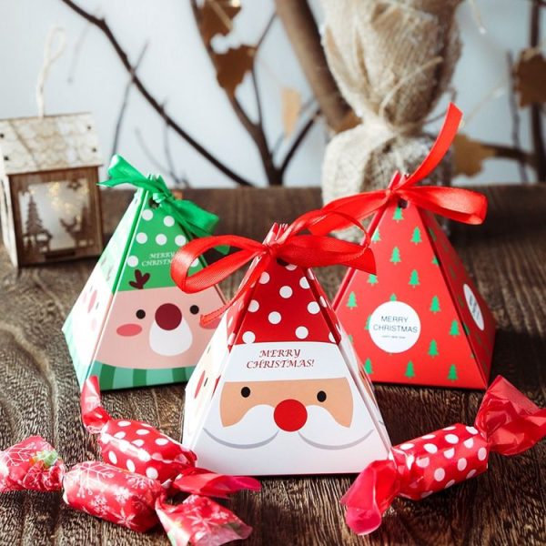 4 PCS Christmas Candy Boxes Small Candy Tray (Green Elk (Without Tag)) - Image 6