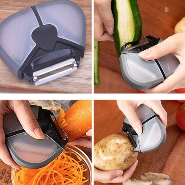 Multifunctional Stainless Steel Creative Peeler Three-in-one Peeler Grater - Image 9