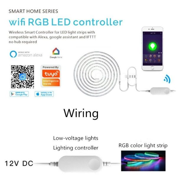 RGB LED Controller Dimming Toning WiFi Control Light Belt Controller - Image 5