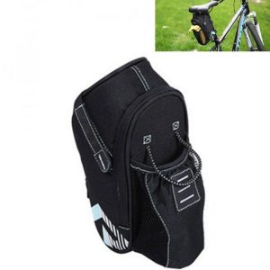 Bicycle Bag Riding Water Bottle Tail Bag Waterproof Mountain Bike Rear Bag, Style: Basic (Light Blue)