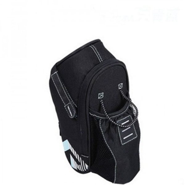 Bicycle Bag Riding Water Bottle Tail Bag Waterproof Mountain Bike Rear Bag, Style: Basic (Light Blue) - Image 2