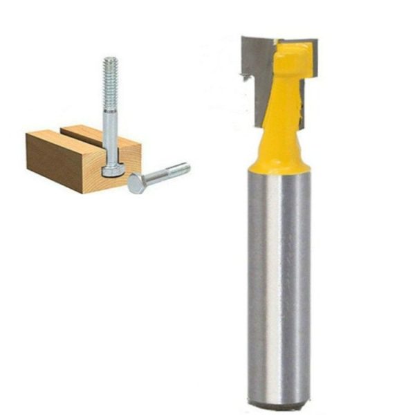 Woodworking Milling Cutter 8-handle Keyhole Cutter Photo Frame Wall-mounted T-type Keyhole Cutter, Size: 8x3 / 8 Inch - Image 2