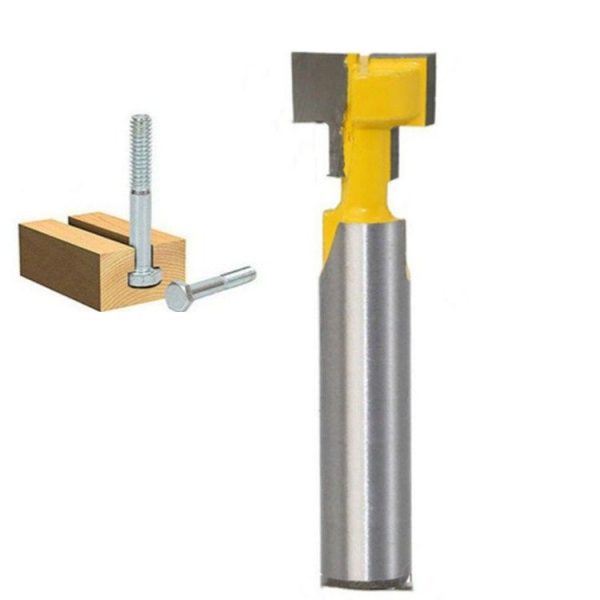 Woodworking Milling Cutter 8-handle Keyhole Cutter Photo Frame Wall-mounted T-type Keyhole Cutter, Size: 8x1 / 2 Inch