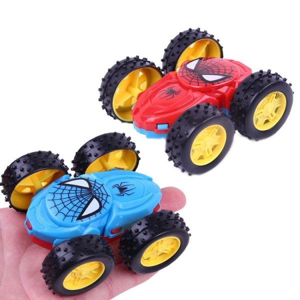 3 PCS Children's Inertial Double-dump Truck Model Resistant to Falling Toy Car Steering Car Gift Stall Toy Random Color (Random Color) - Image 2